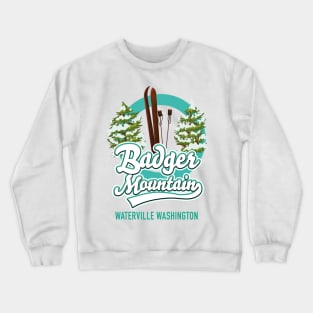 Badger Mountain Waterville Washington Ski logo Crewneck Sweatshirt